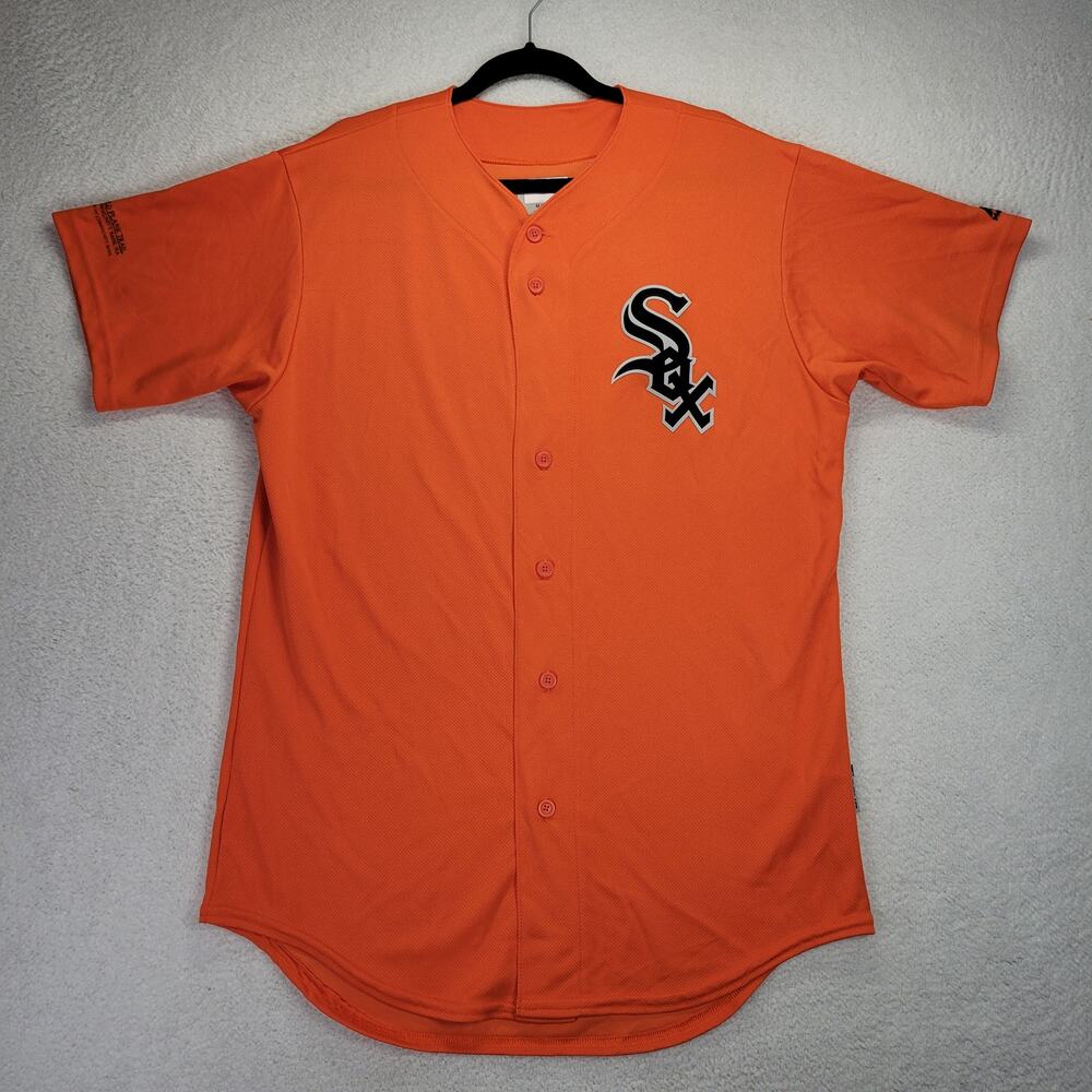 Chicago White Sox Jersey Youth Medium 11 Majestic Orange Heat Transfer Logo